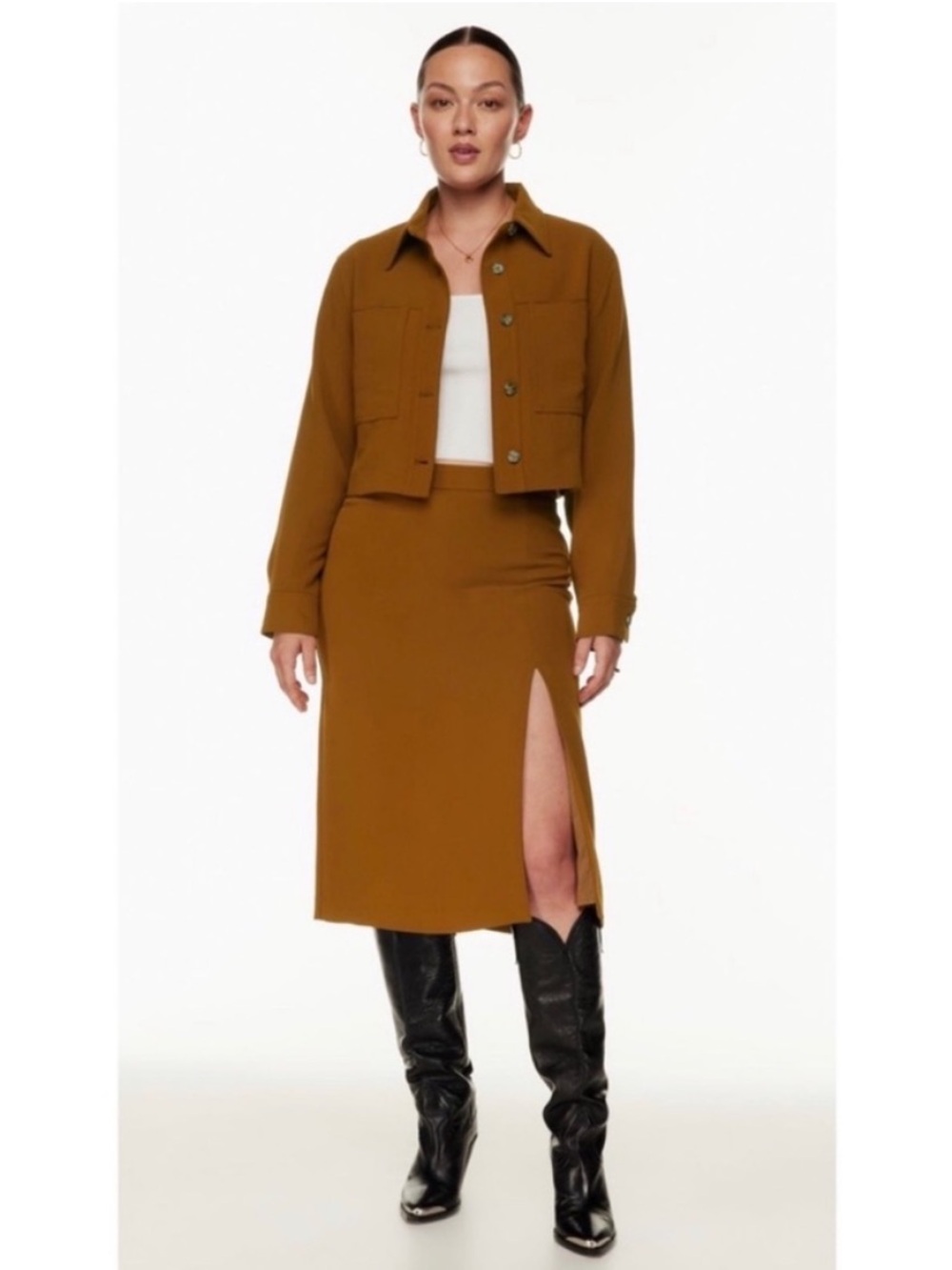 Aritzia Wilfred Patio Midi Skirt